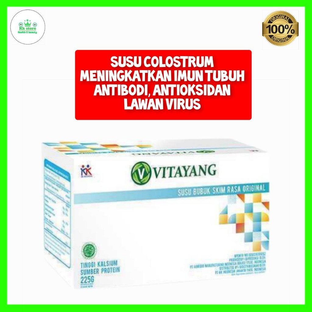 

Vitayang colostrum susu skim bubuk original best seller Isi 15 sachet KK Indonesia