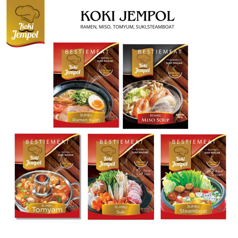 

Koki Jempol Rasa Tomyum/ Suki/ Steamboat/ Bakso/ Ramen/ Miso