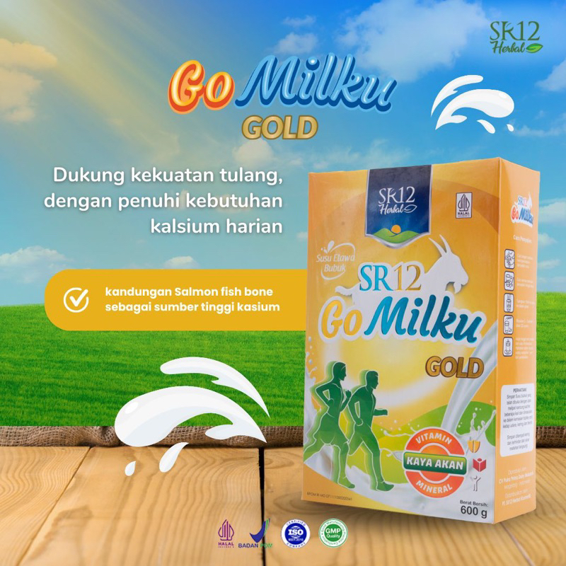 

SR12 GOMILKU GOLD 200 gram dan 600 gram /susu kambing etawa gold