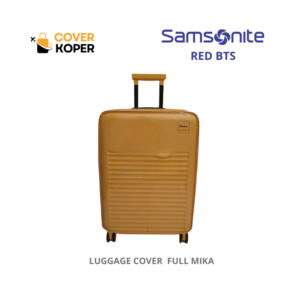 Cover Koper Full Mika Pelindung Sarung Koper Untuk Merk/Brand Samsonite Red BTS
