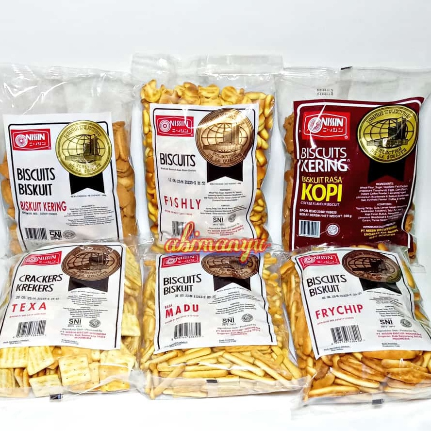 

Kue Kering Nissin Aneka Rasa 3 gram TEXA FISHLY FRYCHIP KERING MADU