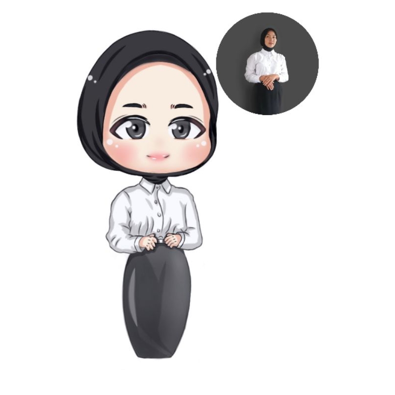 Chibi art/Karikatur/Ilustrasi Wajah/Karikatur Wajah/Ilustrasi Digital/Lukis Wajah/Edit foto kartun