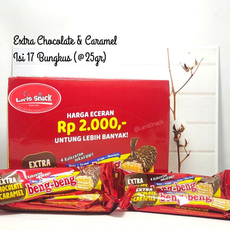 

Terjangkau Beng Beng Wafer Coklat 25gr 17 Pcs