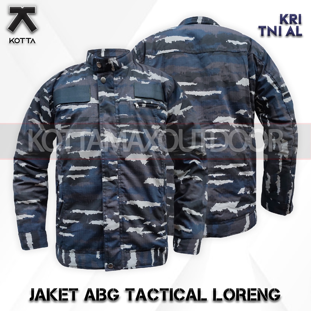 Jaket Tactical Pria Keren Army Loreng KRI Layar TNI AL - Jaket Motor Terbaru