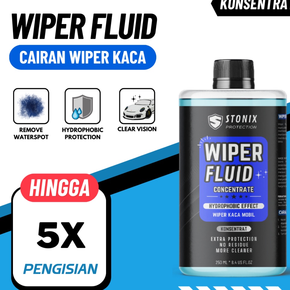 KODE J58S Wiper Fluid Cairan Air Wiper Pembersih Kaca Hydrophobic Daun Talas