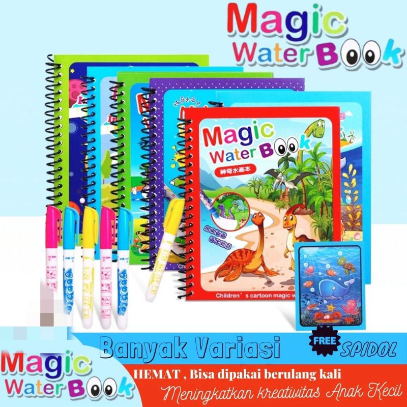 

Magic Water Book/Buku Mewarnai Air Ajaib.