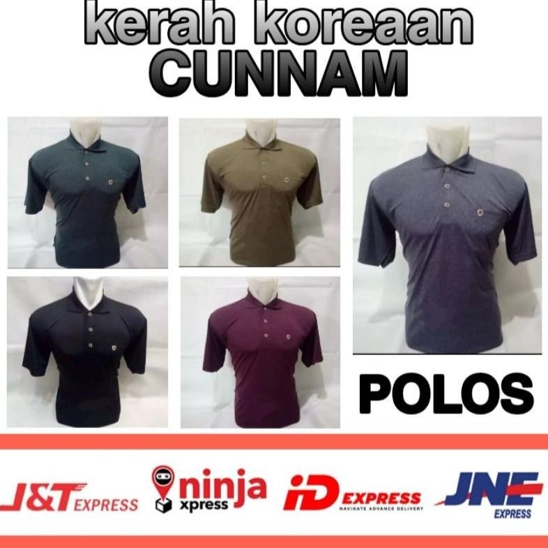Cun Nam Kerah /Wangki S/Kaos Samleh - Kuning, POLOS