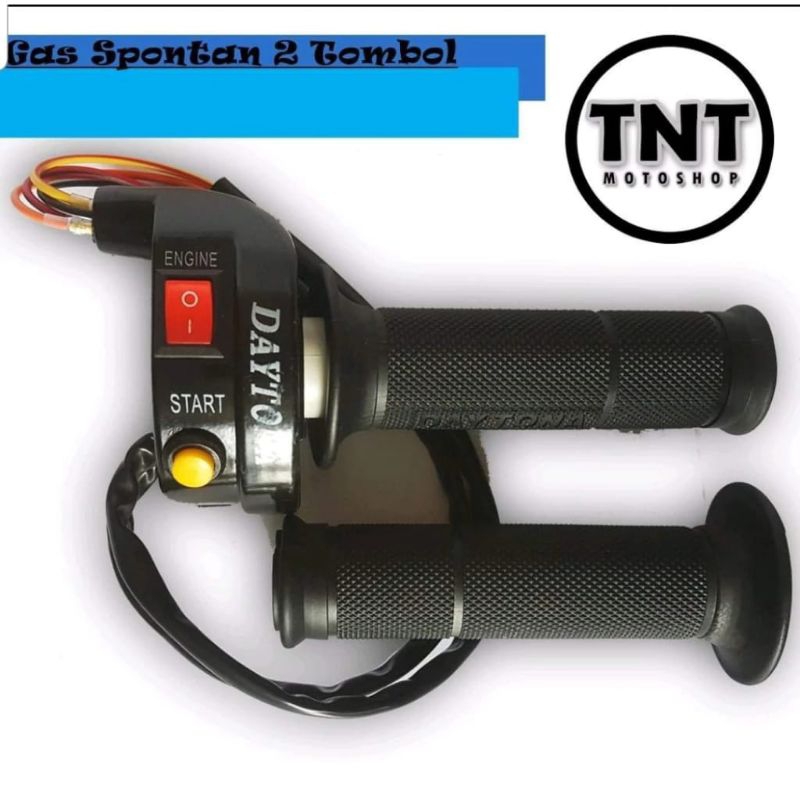 gas spontan daytona 3 tombol / 2 tombol universal Vixion satria Fu MX Supra RX king