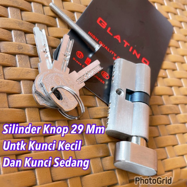 SILINDER KUNCI PINTU KECIL MEDIUM KNOB 28,5 MM DOUBLE SILINDER KNOB KECIL MEDIUM 29 MM CYLINDER KUNC
