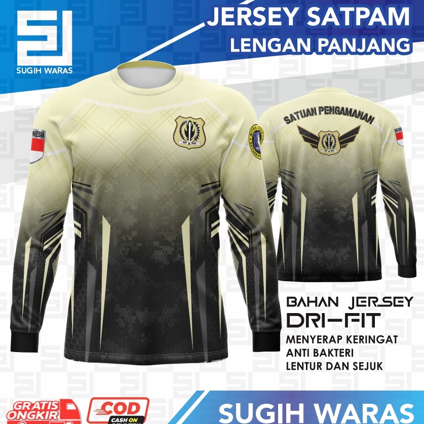 KODE C24S JERSEY SATPAM LENGAN PANJANG  KAOS DRIFIT SATPAM