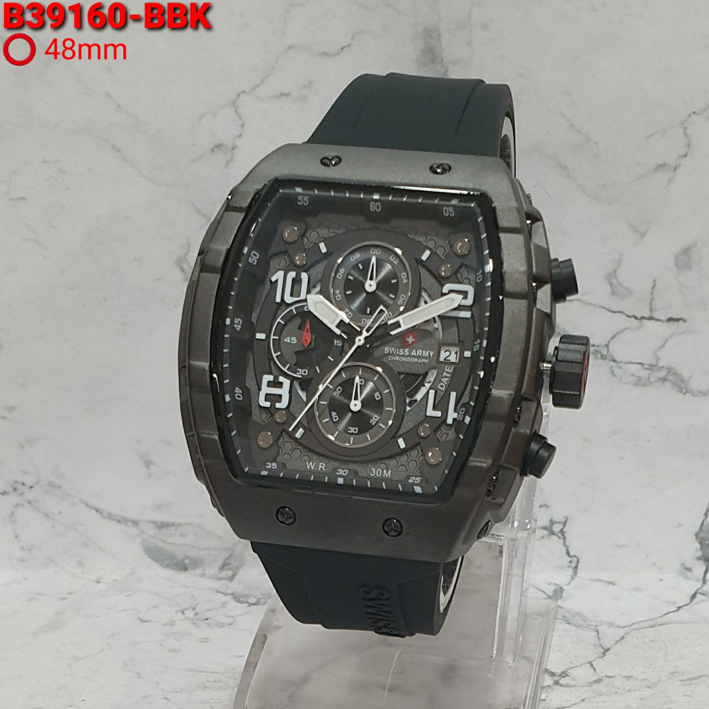 Jam Tangan Pria Swiss 9160 Rubber Fashion