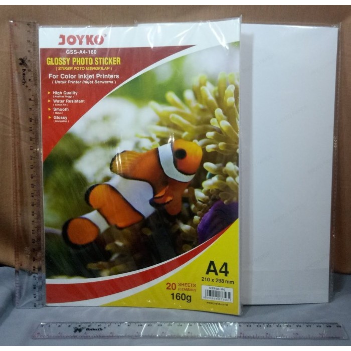 

Joyko Kertas Stiker GSS A4 160
