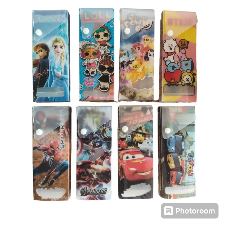 

Pensil Case/Tempat Pensil Slide Motif Karakter Kartun