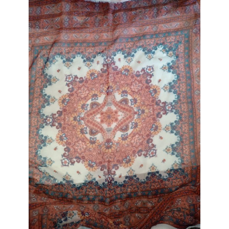 CERUTI KOTAK BESAR MOTIF BUNGA (100-120 cm)