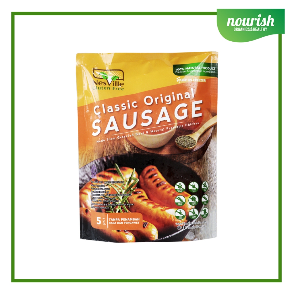 

Nesville Classic Original Sausage Sosis Non GMO,GLUTEN FREE, HALAL-Jakut