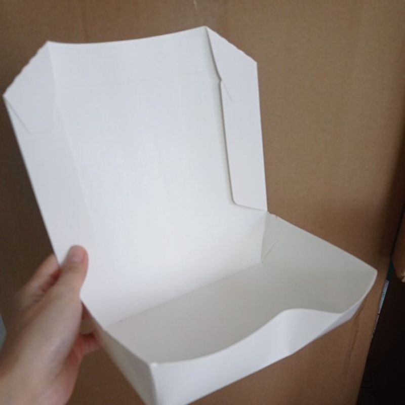 Paper Lunch Box / kertas nasi ukuran L ( isi 50 set x 1200 /pcs)