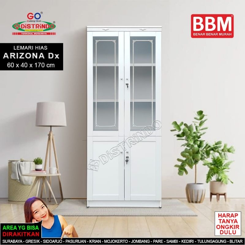 Bufet Hias /Etalase Pintu Kaca Minimalis Desain Modern
