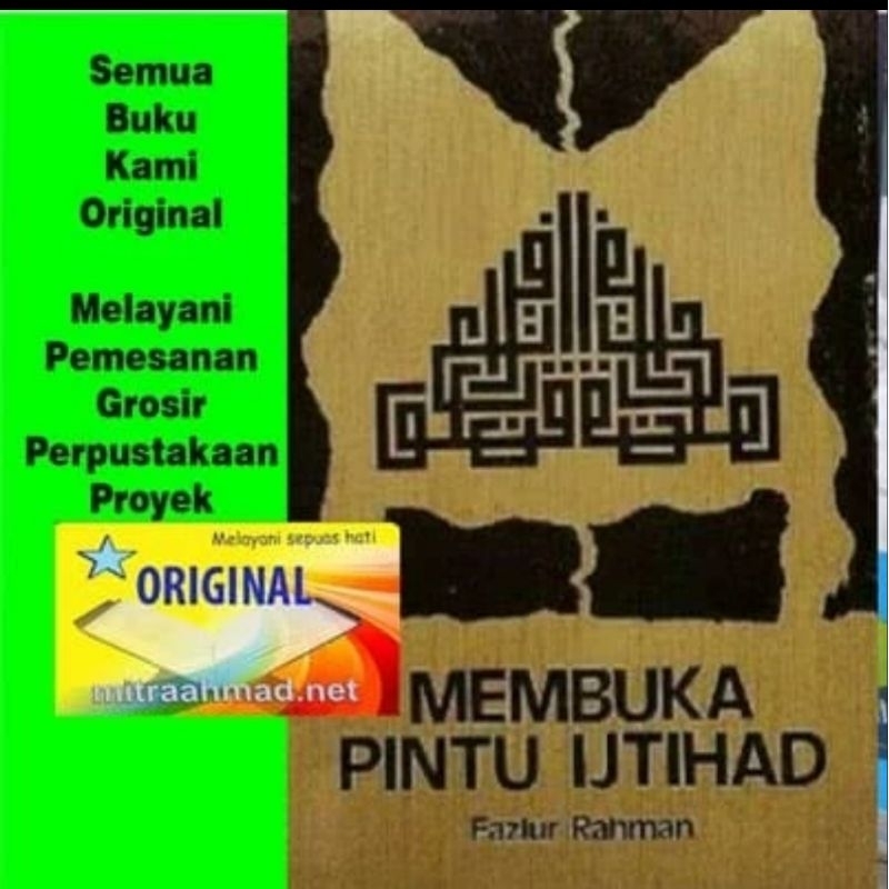Buku Membuka Pintu Ijtihad Fazlur Rahman ORIGINAL