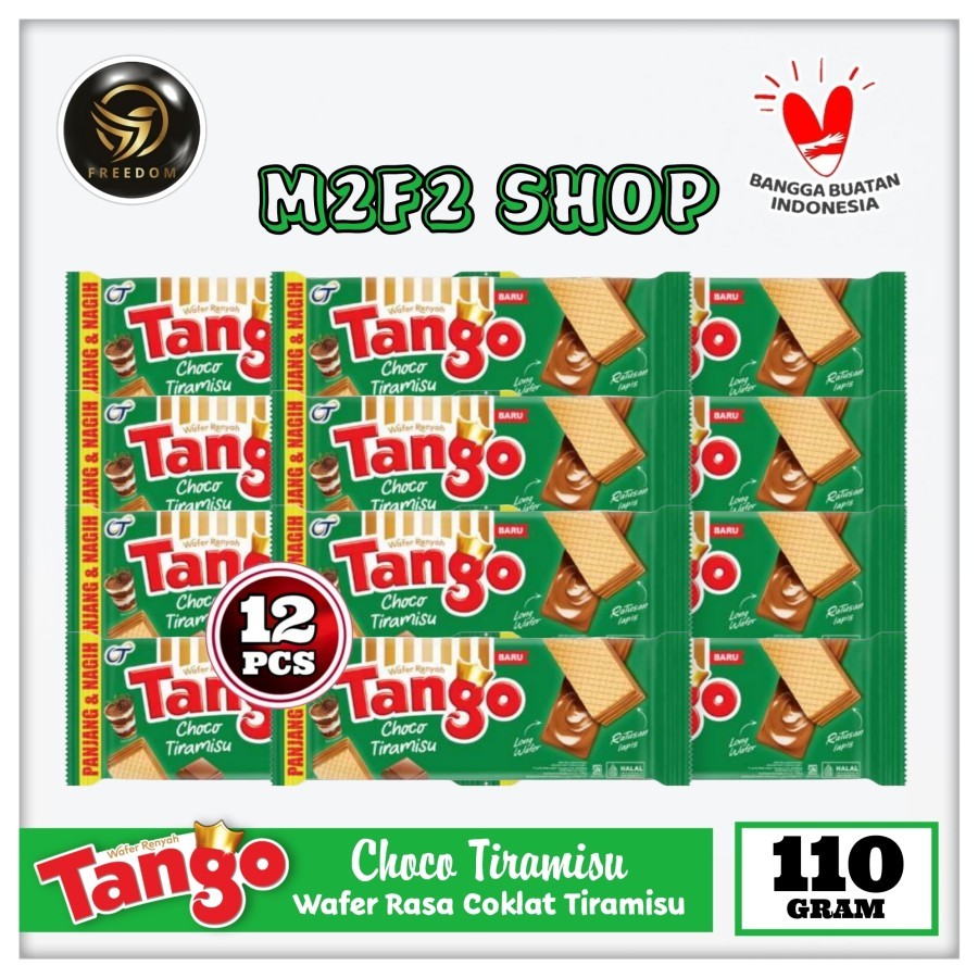 

Tango Wafer Choco Tiramisu | Krim Cokelat Tiramisu - 110 gr (Kemasan 12 Pcs)