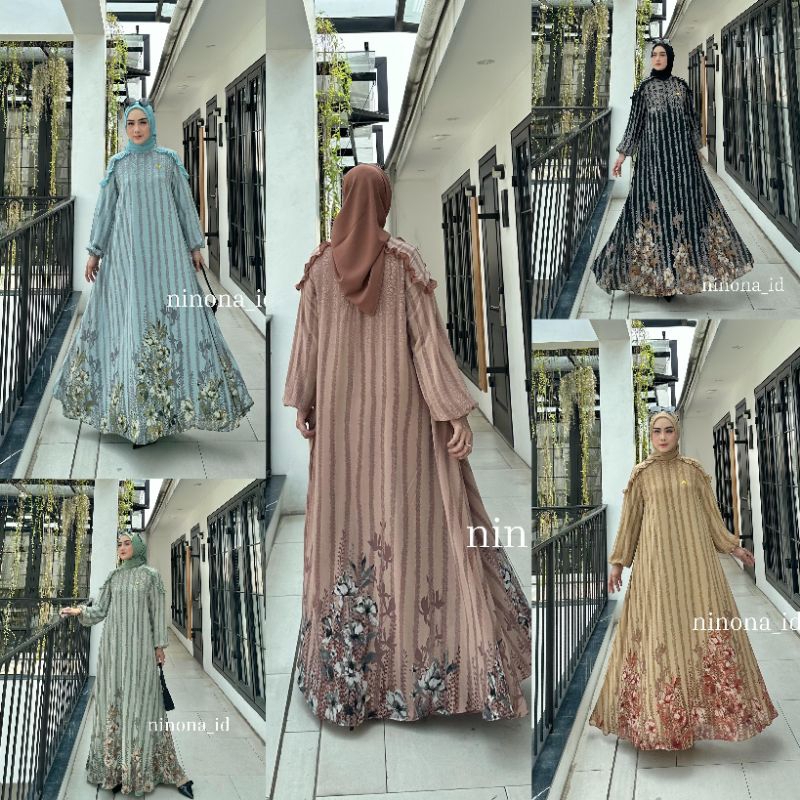 Gamis Dress terbaru Dinda by Ninona