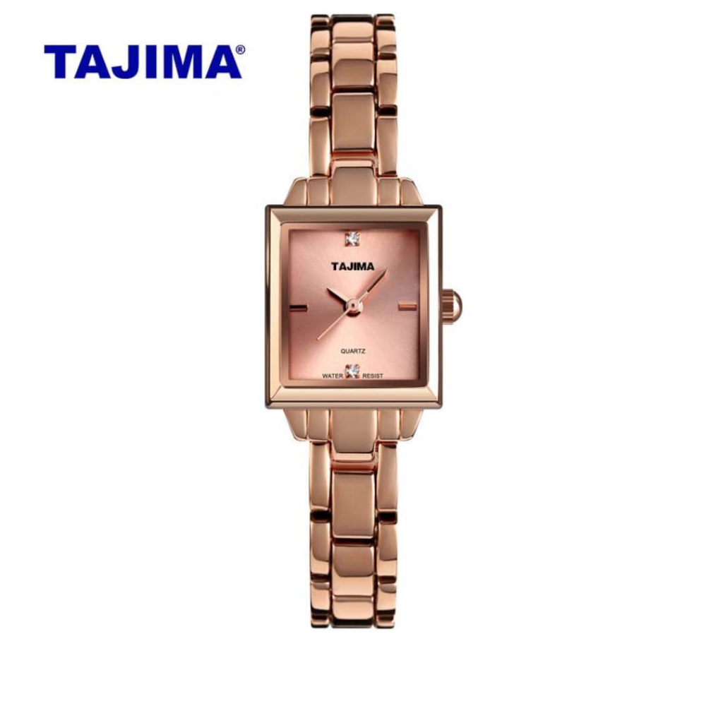 Jam Tangan Analog Wanita Tajima 9603 Stainless Steel Water Resist Original Garansi + Free BOX