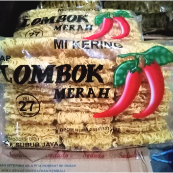 

[ MURAH ] Mie kering Lombok / Mie kering cap Lombok merah