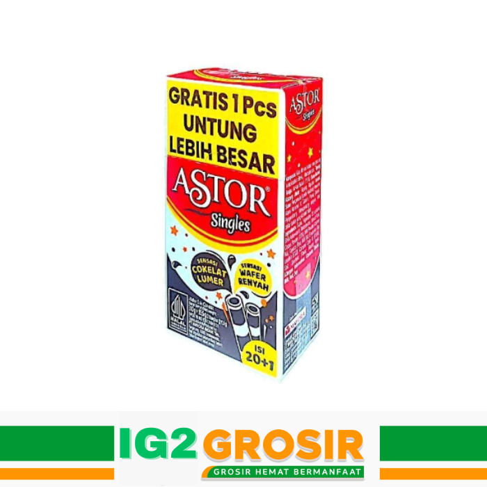 

Astor Singles Cokelat 1 Pak isi 20 pcs