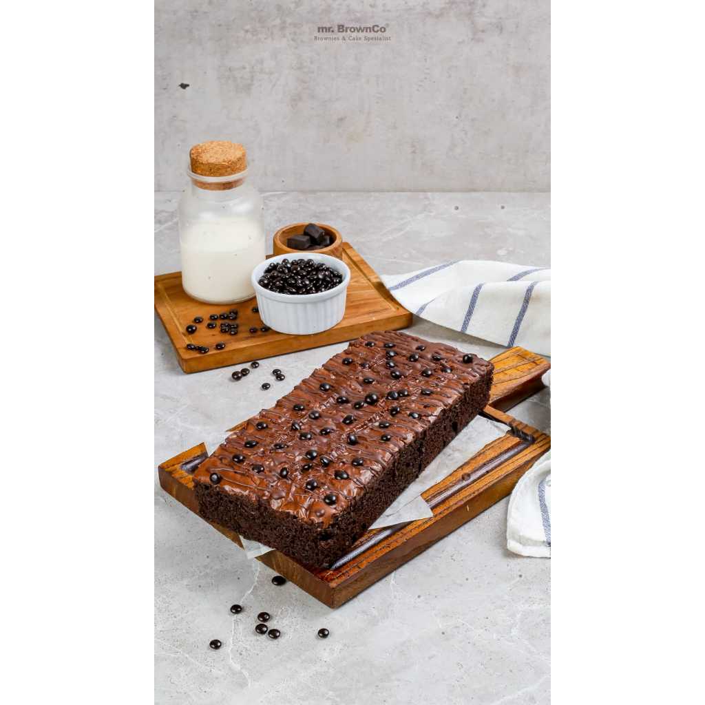 

mr.brownco Brownies Panggang Full Chococip, brownies panggang fudgy coklat