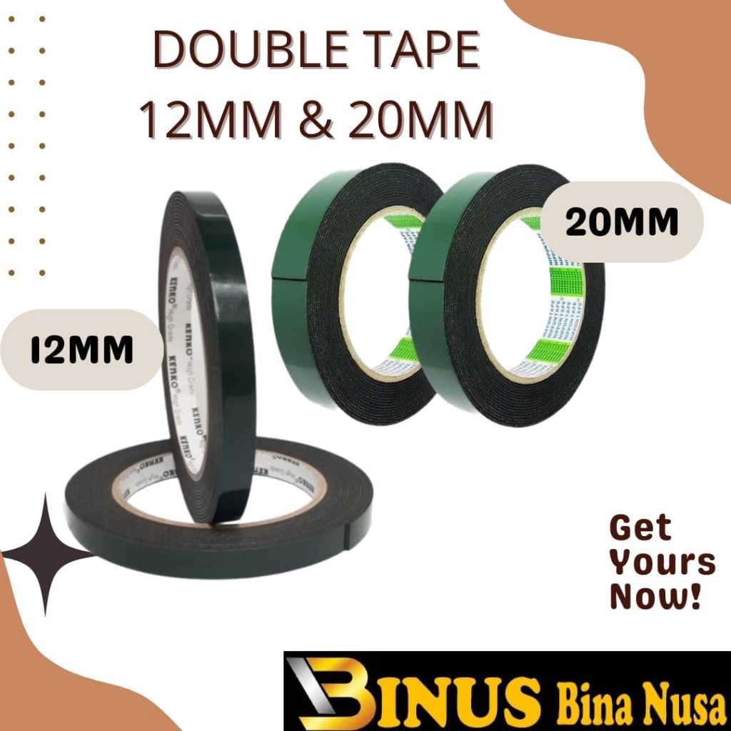 

Double tape foam ukuran 12mm dan 20mm