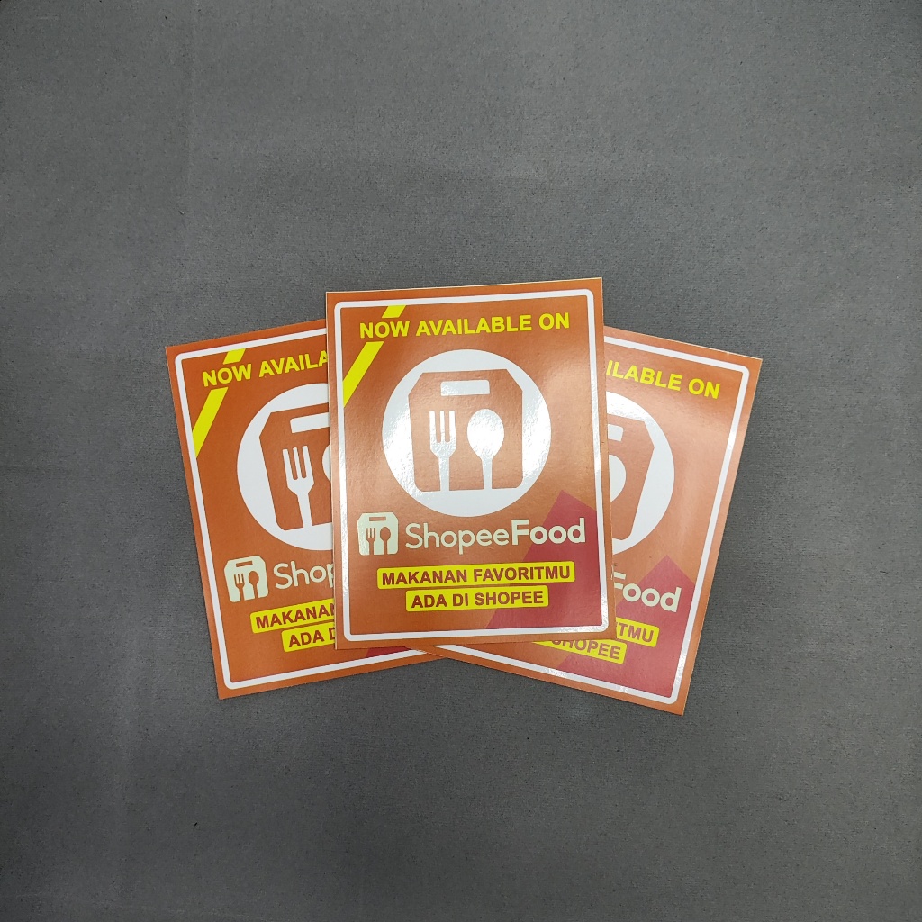 

STIKER TANDA LABEL TERSEDIA DI SHOPEEFOOD