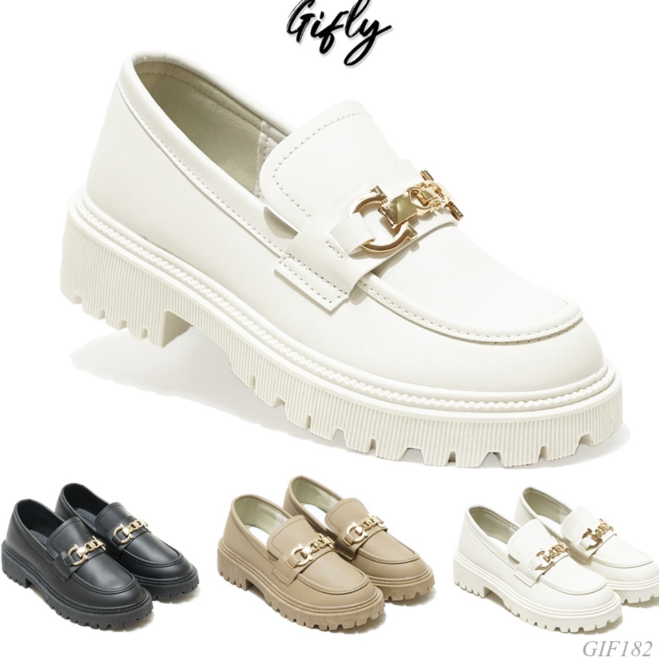 KODE B2W3 GIFLY Hellena Sepatu Wedges Wanita Sneakers Shoes GIF182
