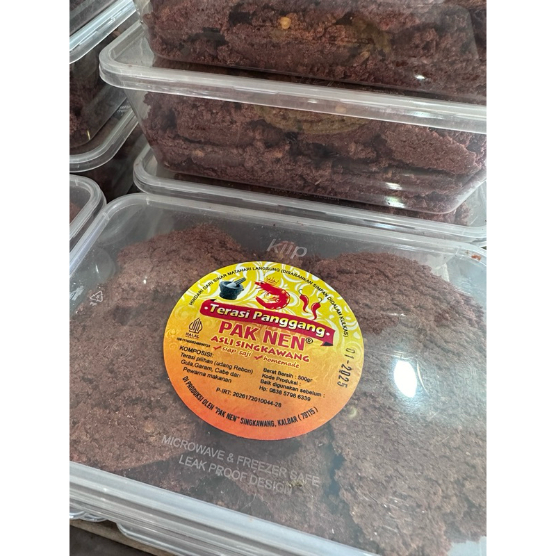 

Terasi Panggang Pak Nen @500gram asli Singkawang