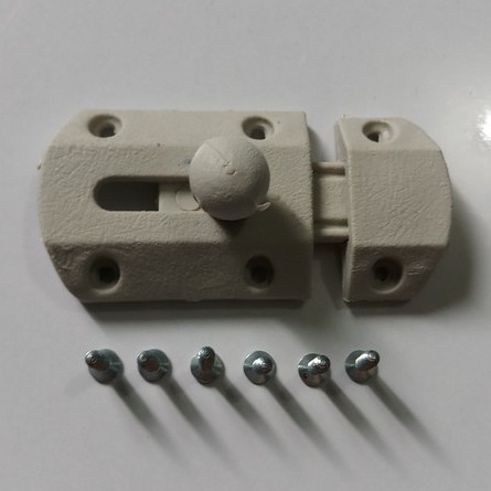 Grendel slot pvc plastik kunci pintu wc pvc grendel plastik slot