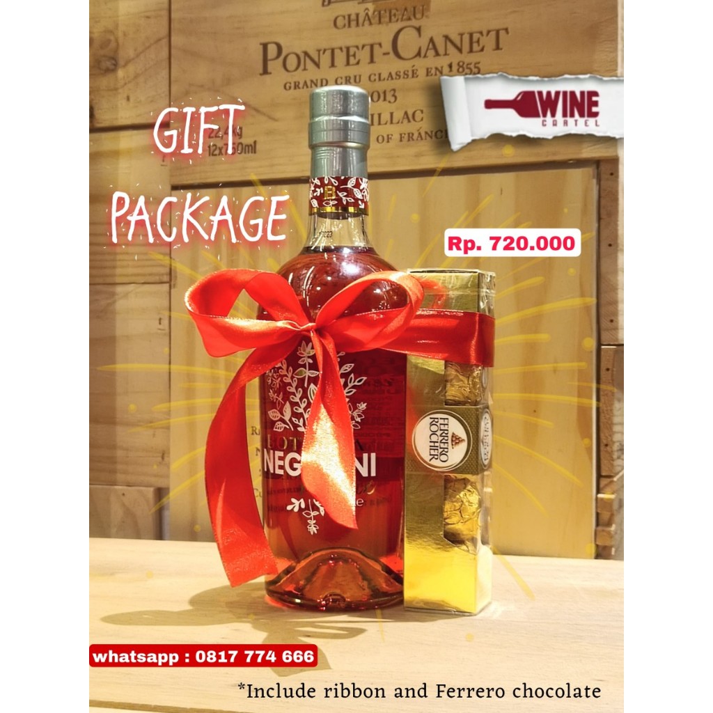 

LIQUEUR Pack Ferrero Coklat Gift SET Bottega Negroni Premix Kado