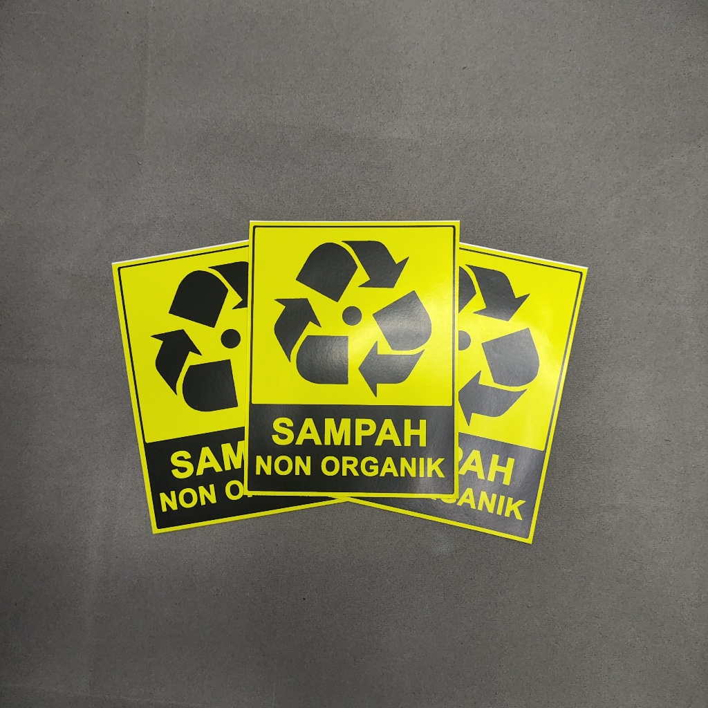 

STIKER TANDA LABEL SAMPAH NON ORGANIK