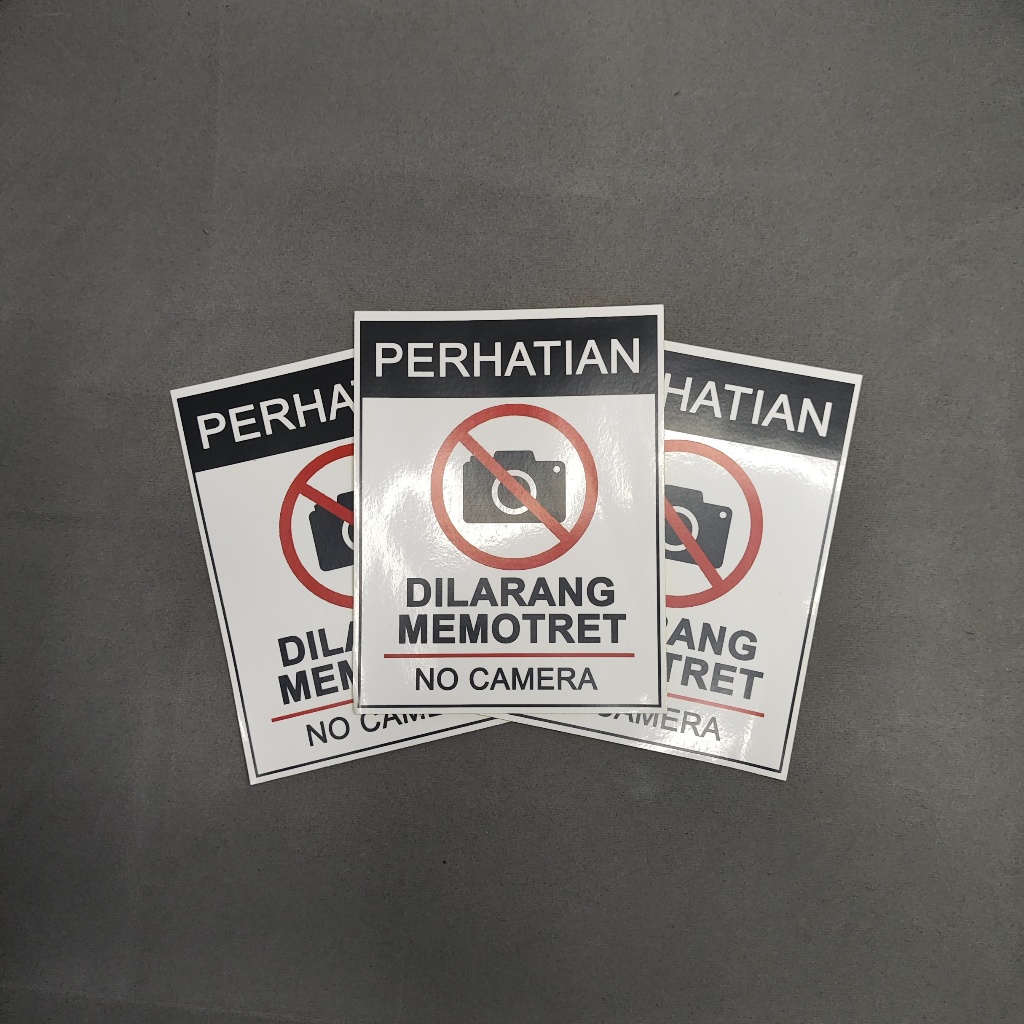 

STIKER TANDA LABEL DILARANG MEMOTRET / MENGAMBIL FOTO
