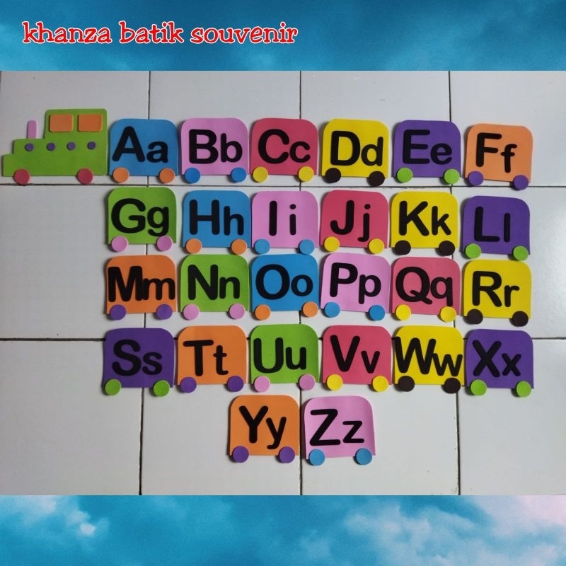 Hiasan Dinding Gabungan Abjad Besar+Kecil