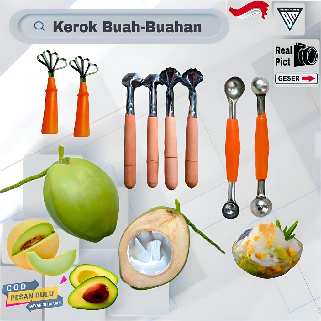 set kerok buah murah COD / kerok degan kelapa muda / Blewah / Kerok Kocktail / es buah kerok alpukat