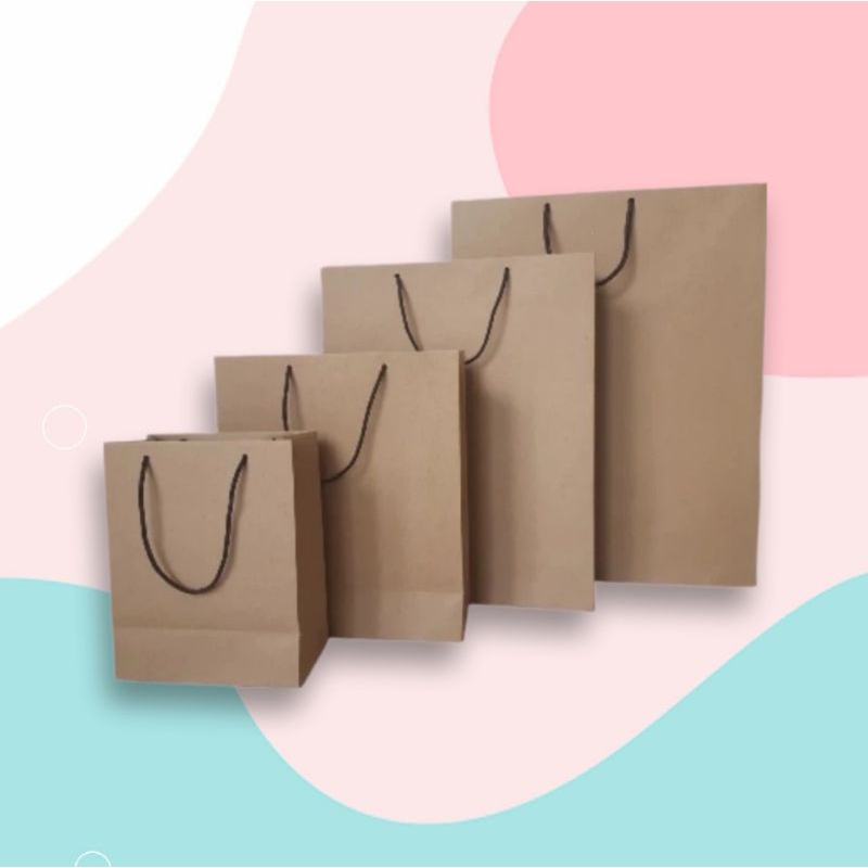 

Paperbag coklat polos/tas kertas coklat polos murah