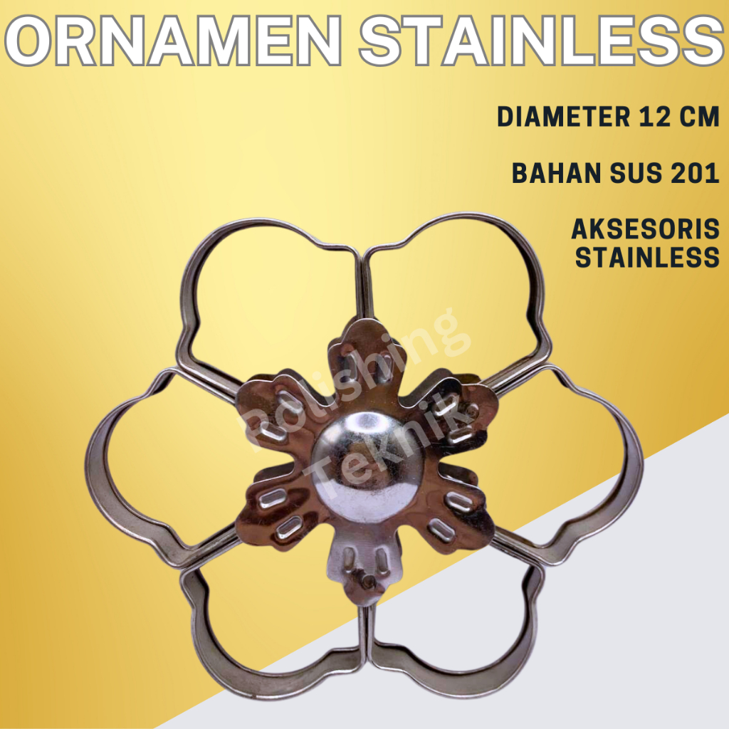 ORNAMEN AKSESORIES PAGAR STAINLESS Bunga