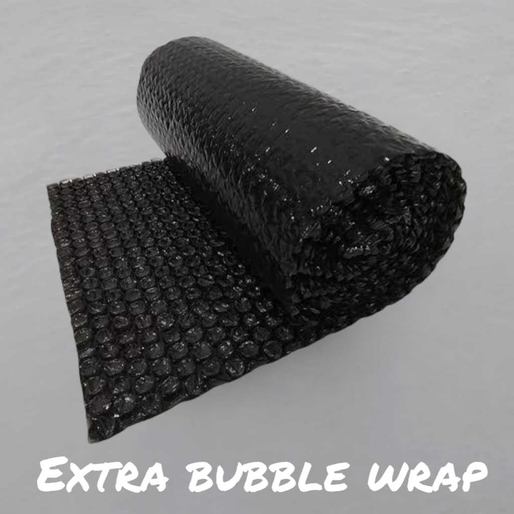 

Extra bubble wrap untuk keamanan extra