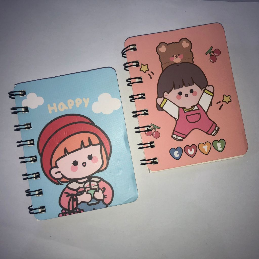 

Buku Binder Karakter Lucu Mini/ Buku Notes Ukuran 80*150mm