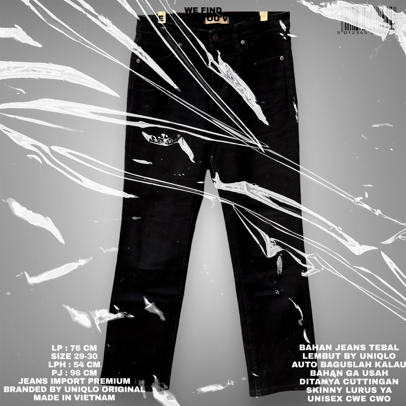 UNIQLO ORIGINAL/UNIQLO JEANS/JEANS IMPORT/KOREAN JEANS/UNIQLO/JEANS UNIQLO/BLACK JEANS IMPORT/KOREAN