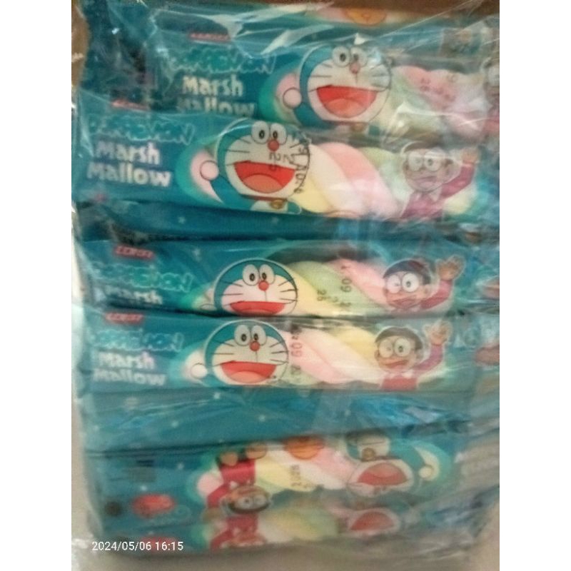 

Doraemon marshmallow kepang satu pak isi 20