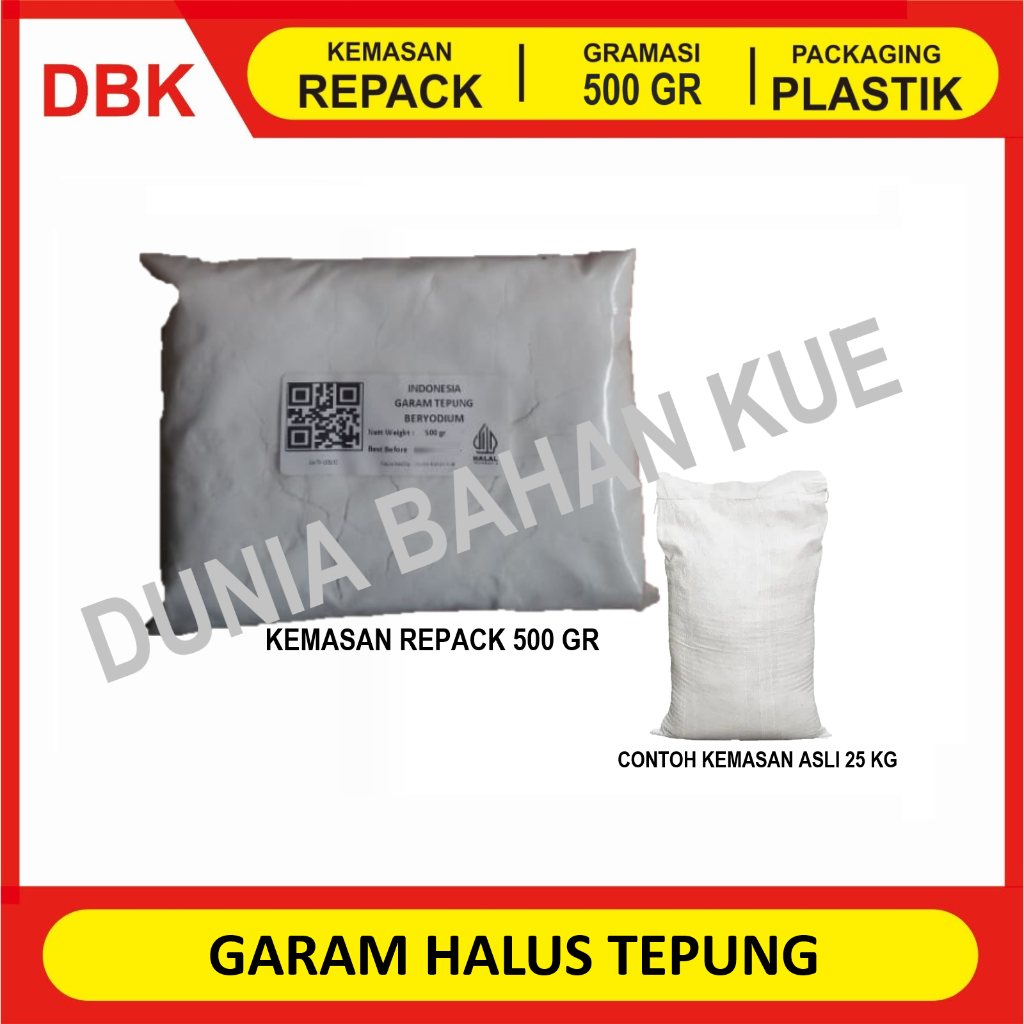 

GARAM HALUS TEPUNG REFINA - 500 GR