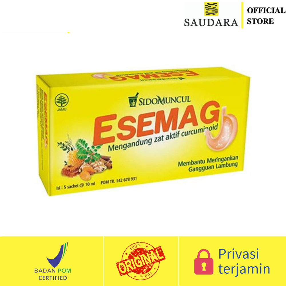 Sidomuncul Esemag 5's - Obat Maag, Asam Lambung, Membantu Meringankan Gangguan Lambung