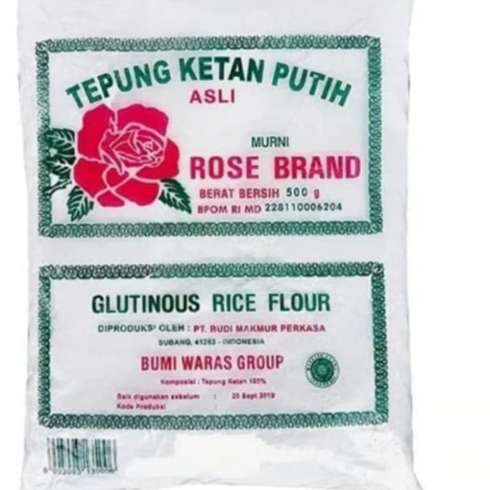

Rose Brand Tepung Beras Ketan 500 gr