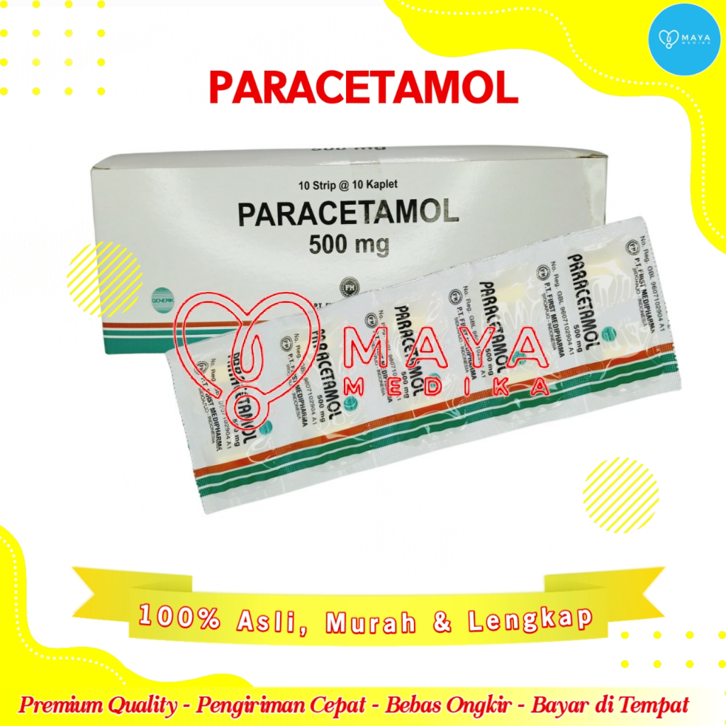 Paracetamol Kaplet 500 mg 1 Box
