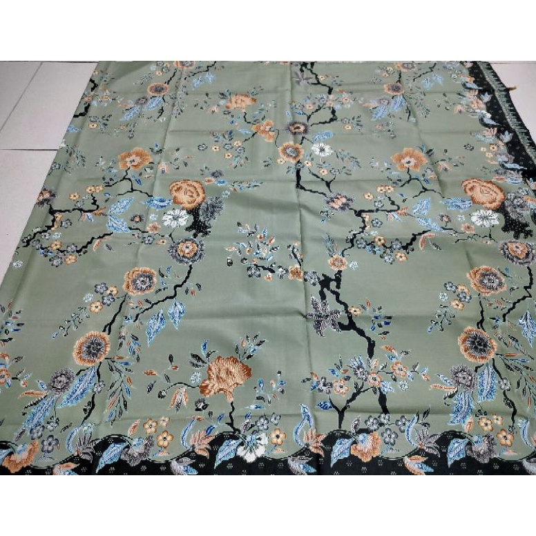 Paling Disukai Kain Panjang Batik Unggul Jaya Special Hijau Sage Bagus  Kain Batik Panjang Hijau Sag