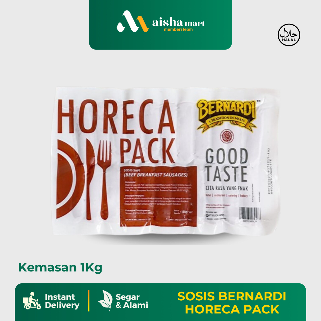 

SOSIS DAGING BERNARDI 1 KG / AISHA MART